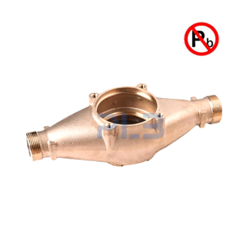 Carcasa del medidor de agua Awwa C700 de bronce o latón sin plomo NSF