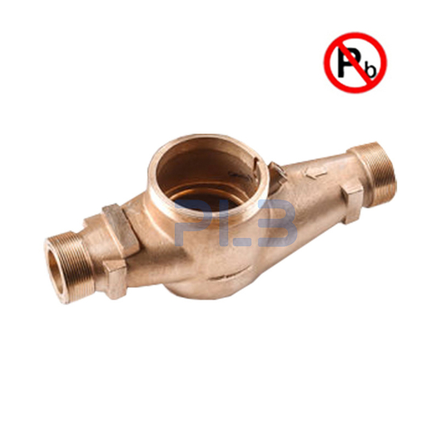 Carcasa del medidor de agua Awwa C708 de bronce o latón sin plomo NSF